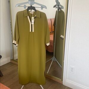 Olive Green Midi Dress
